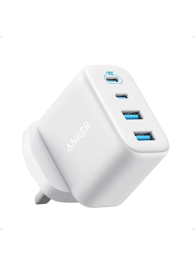 Anker Zolo USB C Charger Block, 4-Port Wall Adapter with 50W Max Output, 2 USB-C and 2 USB-A, Compact and Stable, For iPhone 17/16 Series, iPad, Galaxy, and More (White, Cable Not Included) - Image 1